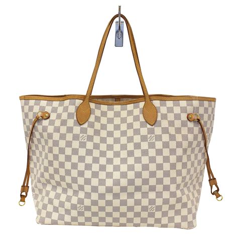 louis vuitton white tote bag